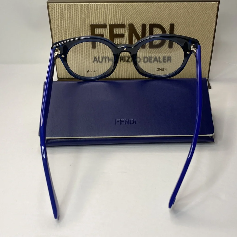 Fendi WOMEN'S FF0198 47MM OPTICAL FRAMES IN BLUE